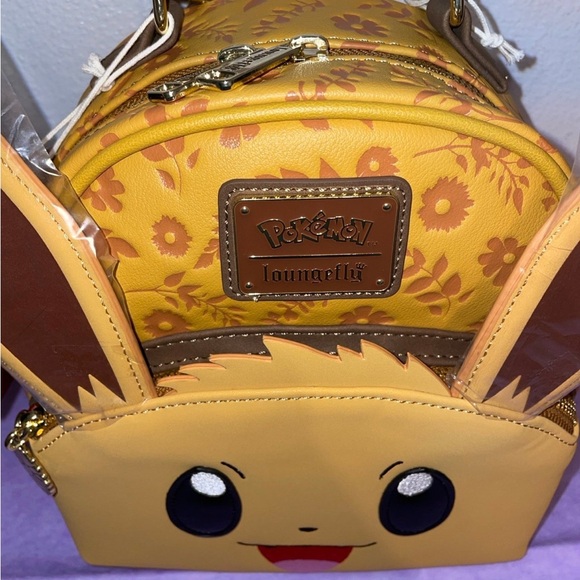 Exclusive Loungefly Pokemon Eevee Cosplay Convertible Mini Backpack - Picture 2 of 16